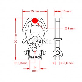 Karabiner MINI FROG